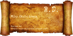 Miu Dulcinea névjegykártya